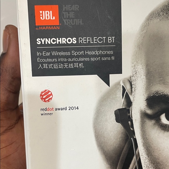 JBL Synchros Reflect BT Sport Wireless Headphones - Black